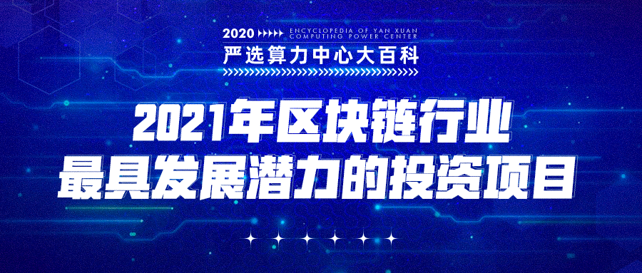 严选矿场大百科——2021年区块链行业最具发展潜力的投资项目